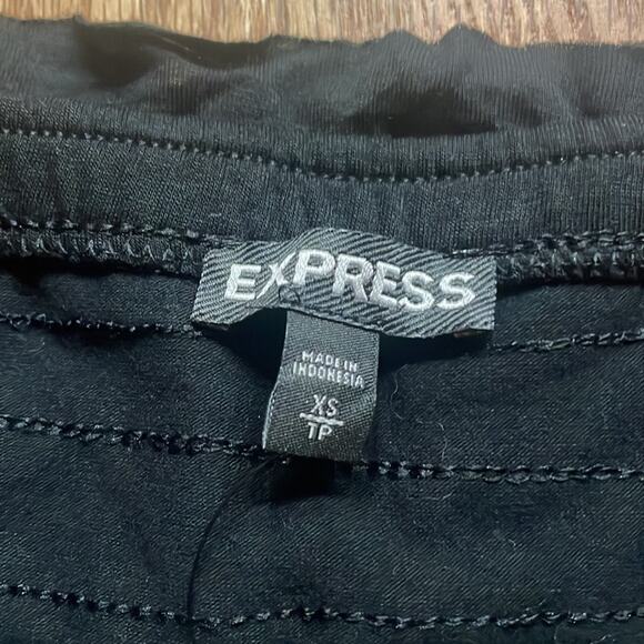 Express - Black Strapless tiered Lace Ruffle Dress size XS new with tag - Picture 5 of 7